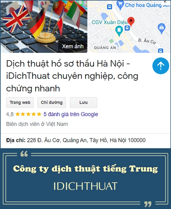 Công ty idichthuat - Dịch thuật tiếng Trung