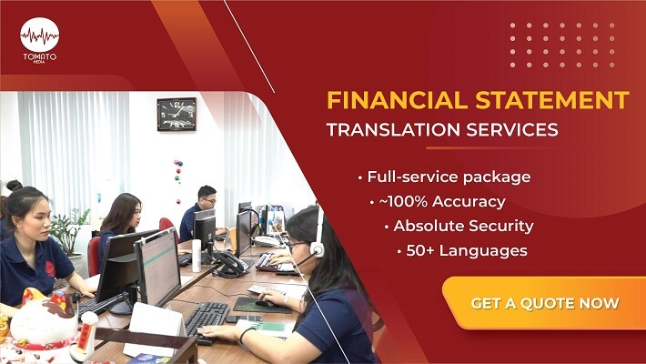 Financial statement translation services