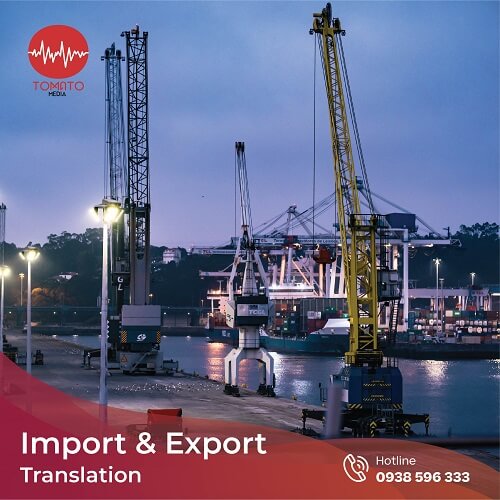 Import and export translation services