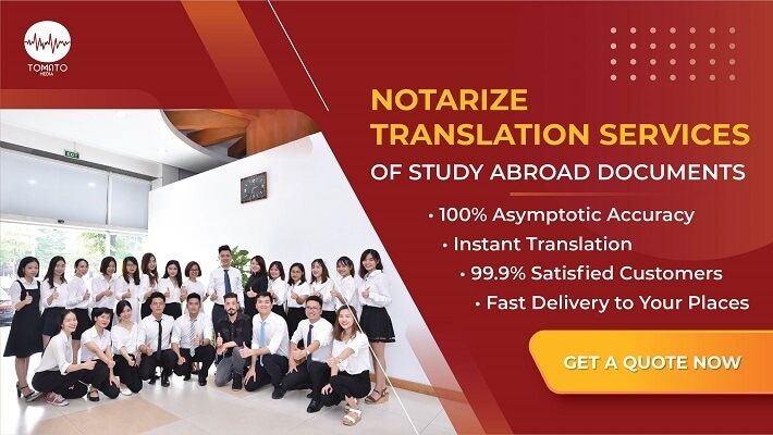 Notarized translation of study abroad documents