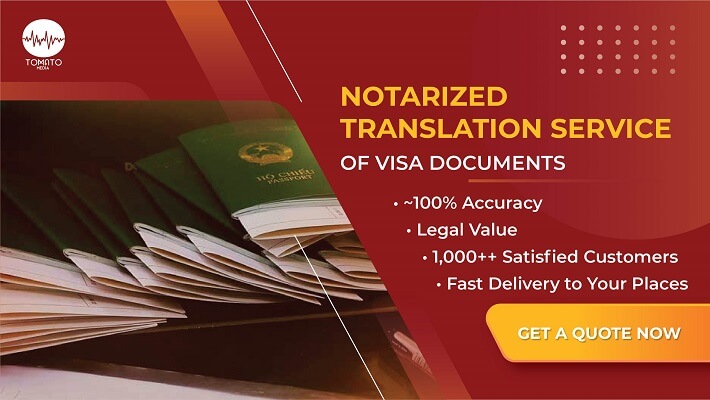 Notarized Translation Services of Visa Applications