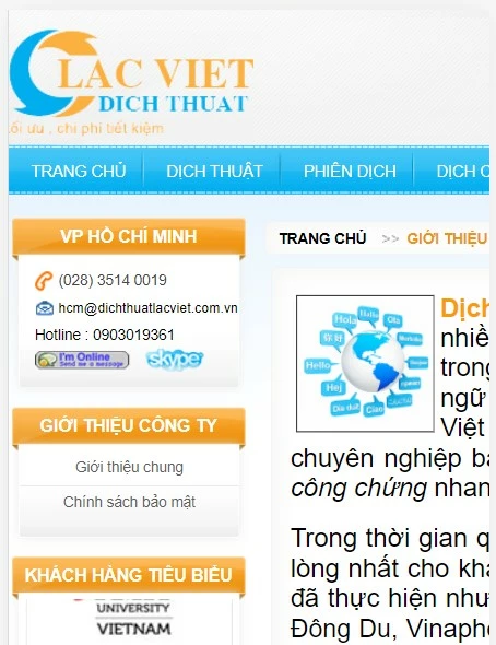 Công ty dịch thuật Lạc Việt