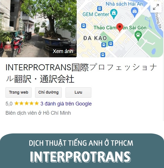 Dịch thuật ở TPHCM - Interprotrans