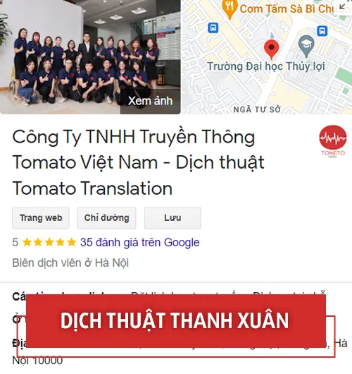 Dịch thuật công chứng Thanh Xuân - 1
