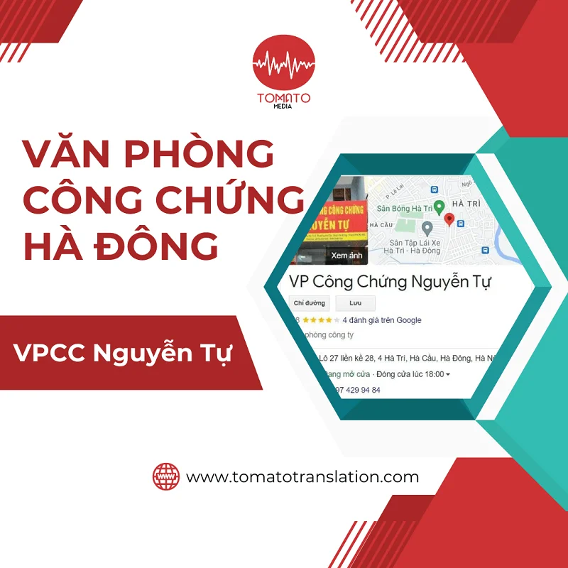 văn phòng công chứng Hà Đông Hà Nội - VPCC Nguyễn Tự