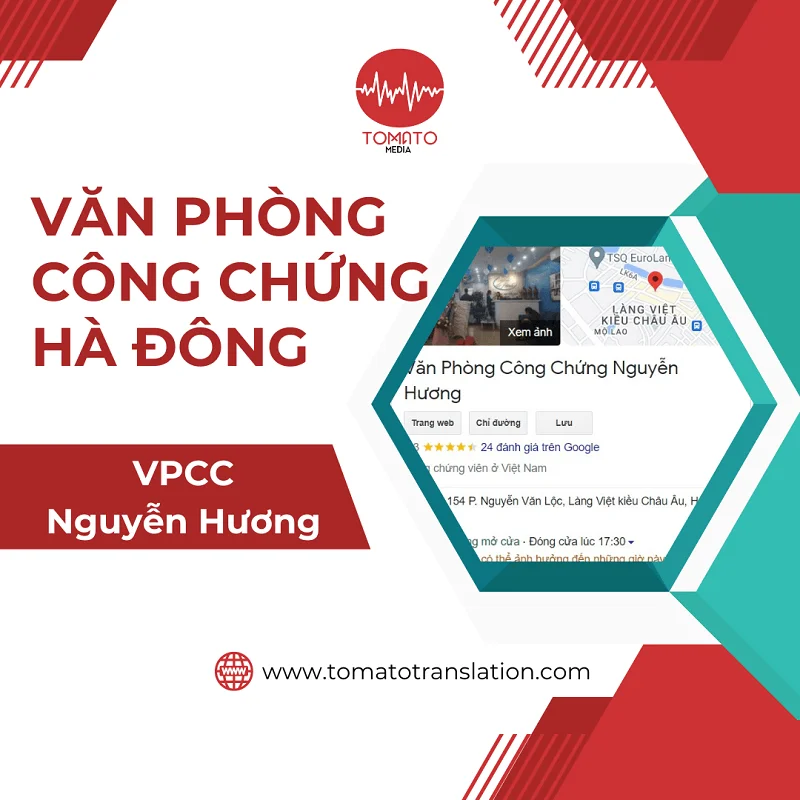 văn phòng công chứng Hà Đông - VPCC Nguyễn Hương