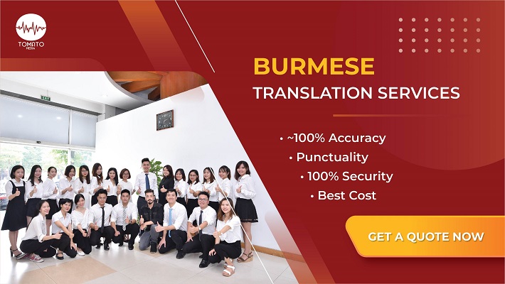 Dịch vụ dịch thuật tiếng Myanmar tại Tomato Media