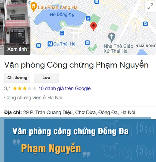 Văn phòng công chứng Đống Đa - Phạm Nguyễn