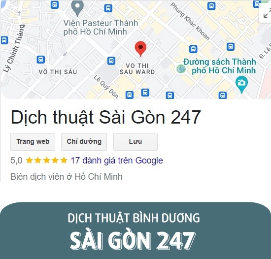 Dịch thuật Bình Dương - Sài Gòn 247