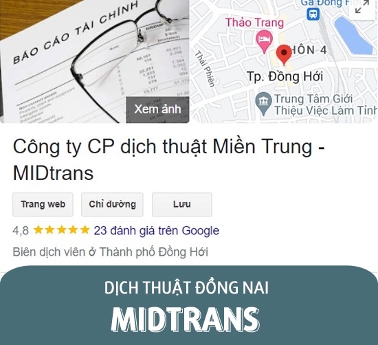 Dịch thuật Biên Hòa, Đồng Nai - Dịch thuật Miền Trung MIDTRANS