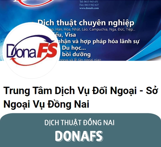Trung tâm dịch vụ đối ngoại DONAFS cơ sở Đồng Nai