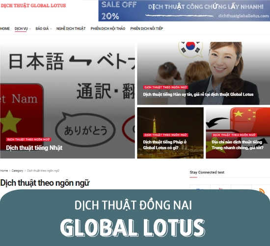 Dịch thuật Đồng Nai của công ty dịch thuật Global Lotus