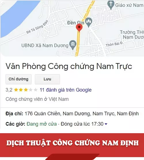 Dịch thuật công chứng Nam Định - Văn Phòng Công chứng Nam Trực 