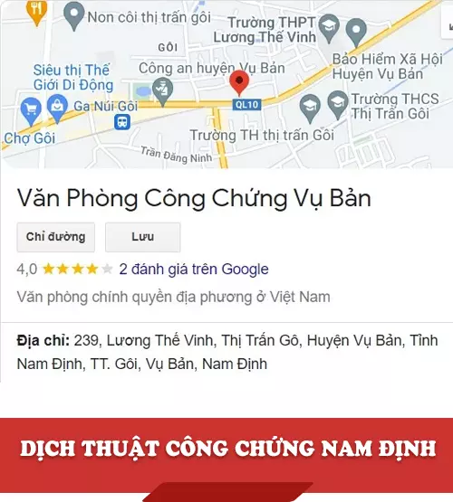 Dịch thuật công chứng Nam Định - Văn Phòng Công Chứng Vụ Bản