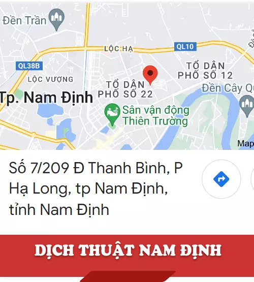 Dịch thuật Nam Định - Công Ty Tnhh Giáo Dục Và Dịch Thuật VTC