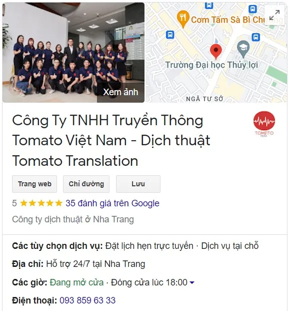 Dịch thuật Nha Trang có công chứng - Tomato Media