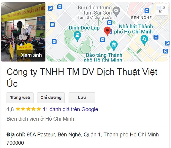 Công ty dịch thuật Việt Úc - Dịch thuật tiếng Đức TPHCM