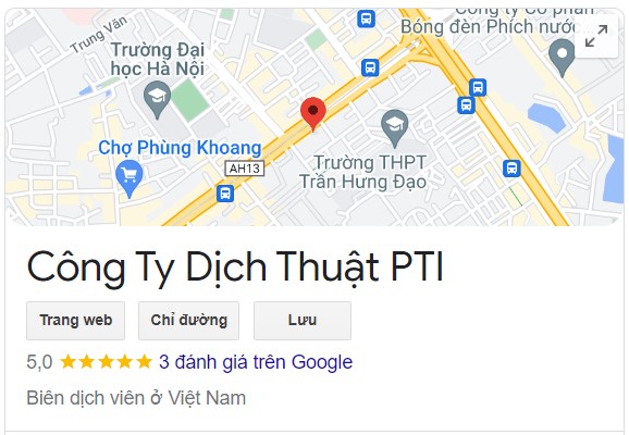 Công ty PTI - Dịch thuật tiếng Đức TPHCM