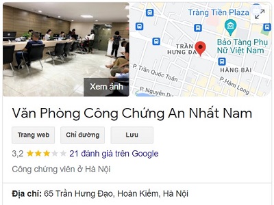 Văn phòng công chứng quận Hoàn Kiếm Hà Nội - 3