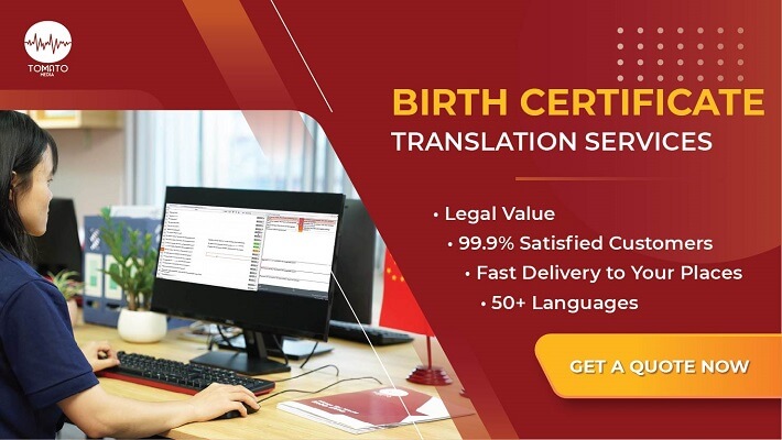 Birth certificate translation