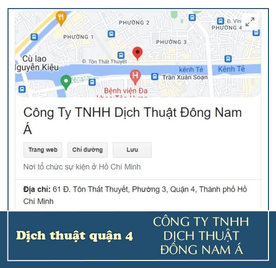 Dịch thuật quận 4 - Công Ty TNHH Dịch Thuật Đông Nam Á