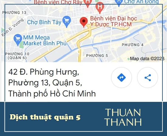 Dịch thuật quận 5 - Thuan Thanh Translation and Business Consulting