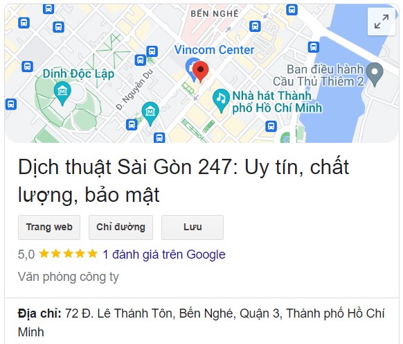 Dịch thuật gần quận 4 - Sài Gòn 247