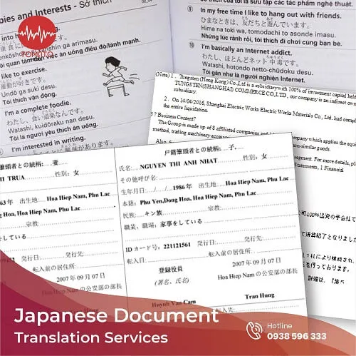 Japanese document translation services