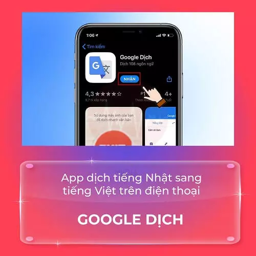 App dịch tiếng Nhật sang tiếng Việt Google Dịch