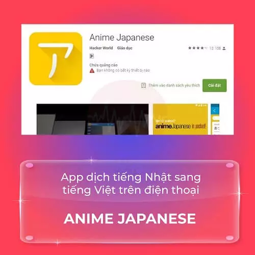 App dịch tiếng Nhật sang tiếng Việt Anime Japanese