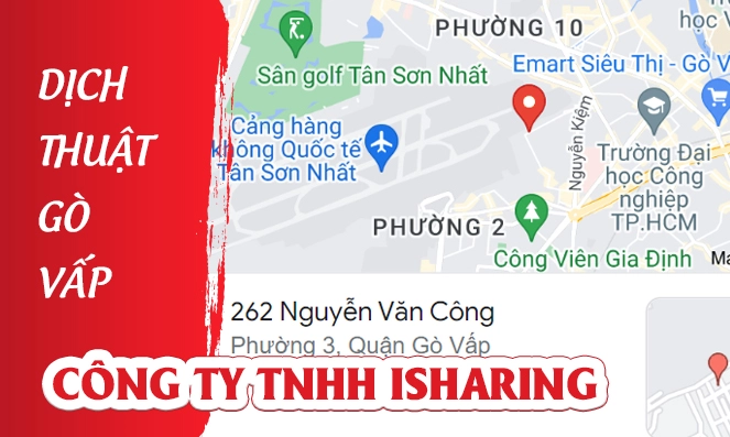 Dịch thuật Gò Vấp - Công ty TNHH Isharing