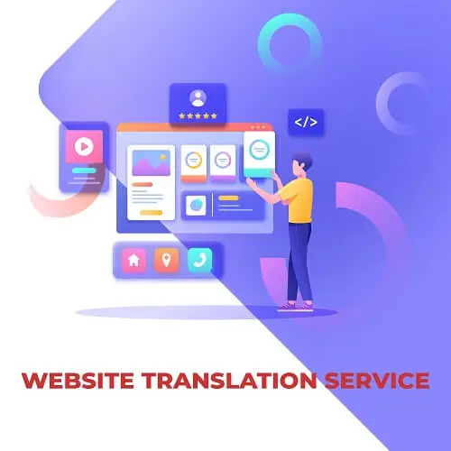Website translation service