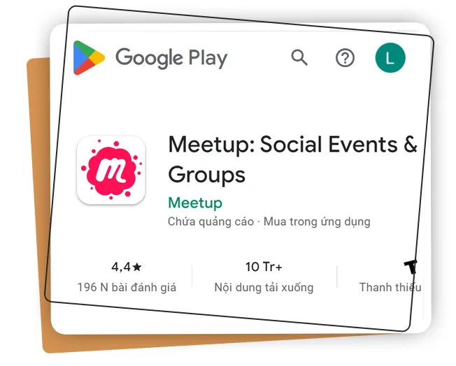 App nói chuyện với người nước ngoài - Meetup