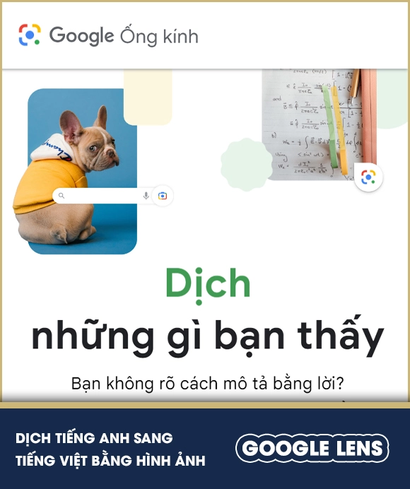 Dịch tiếng Anh sang tiếng Việt bằng hình ảnh - Google Lens