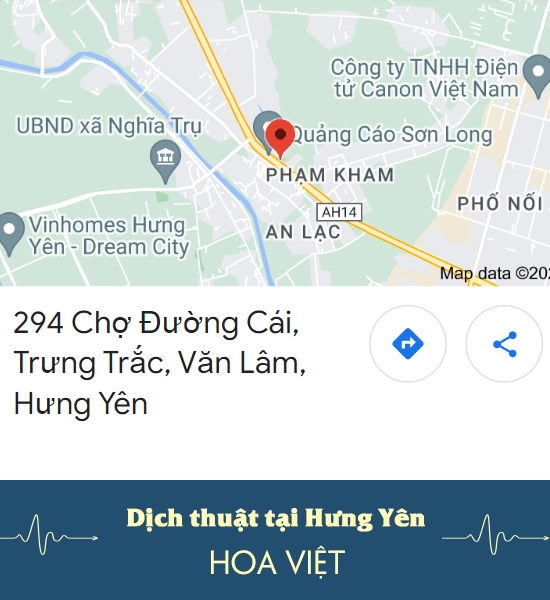 Dịch thuật tại Hưng Yên Hoa Việt