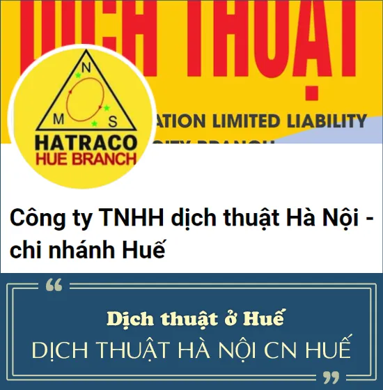 Dịch thuật Hà Nội chi nhánh Huế