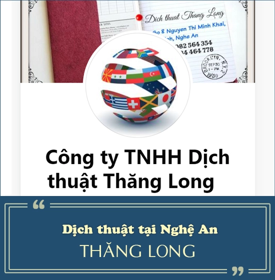 Dịch thuật ở Nghệ An - Thăng Long