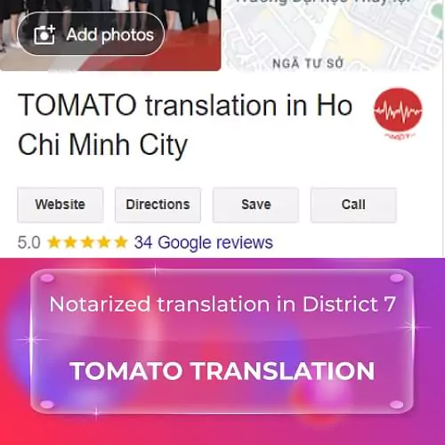Translation services in District 7 - Tomato Media Translation