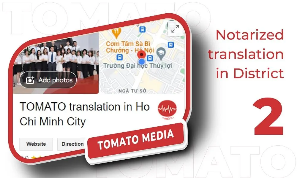 District 2 notarized translation - Tomato