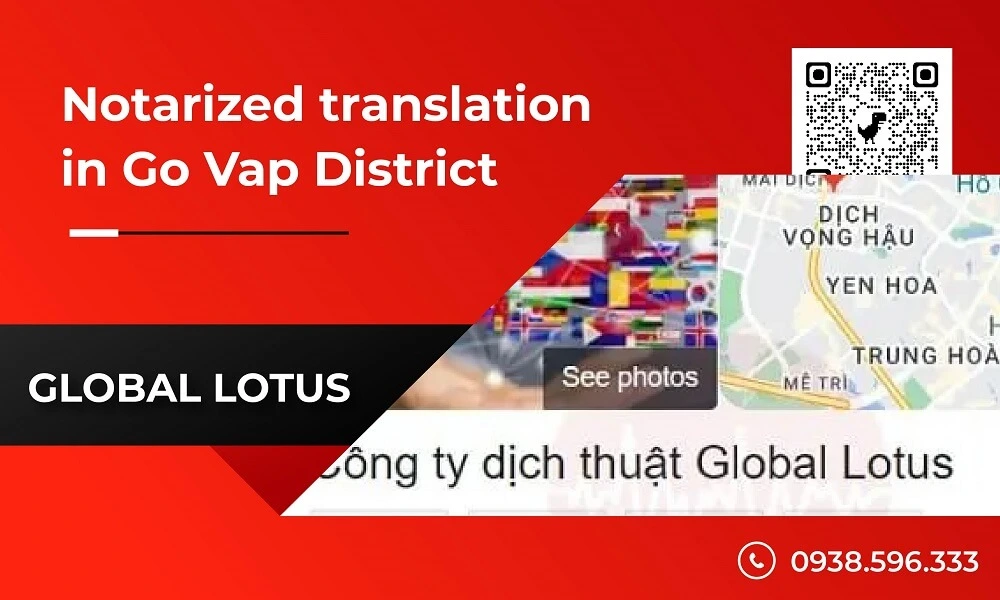 Notarized translation services in Go Vap District - Global Lotus