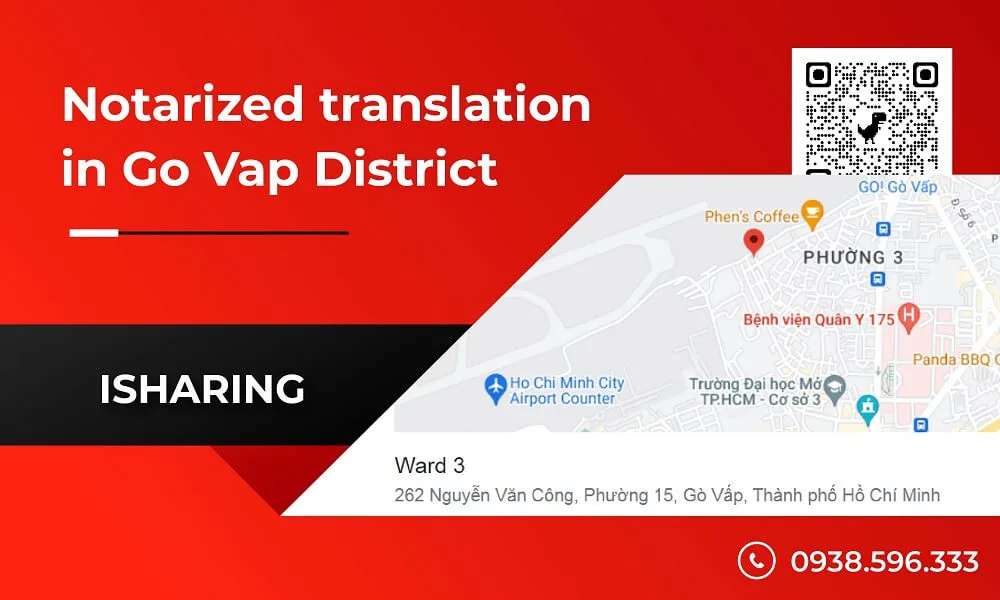 Translation services in Go Vap District – Isharing Co., Ltd