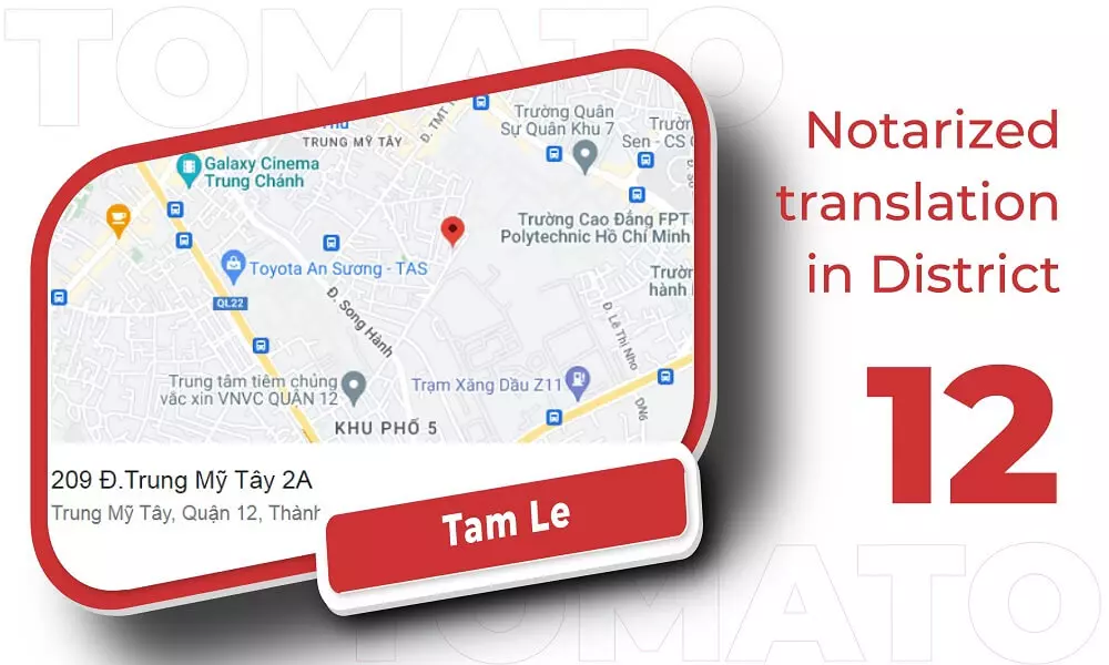 Translation services in District 12 - Tam Le