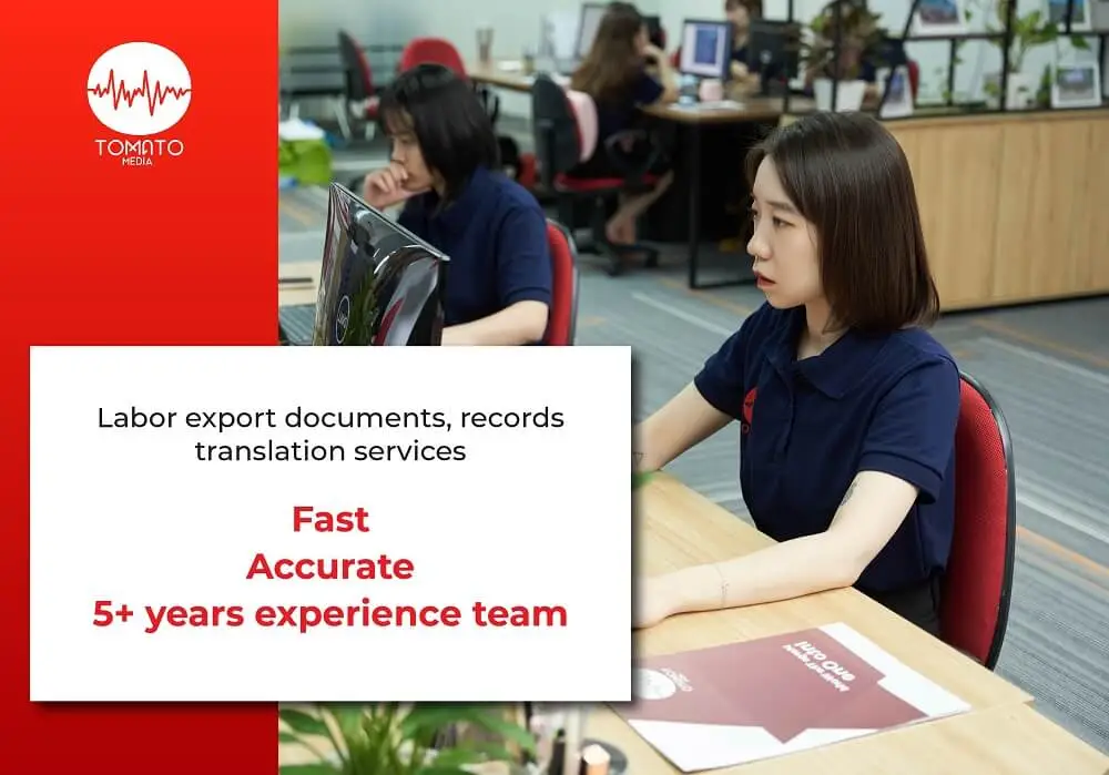 Labor export documents, records, and paper translation services