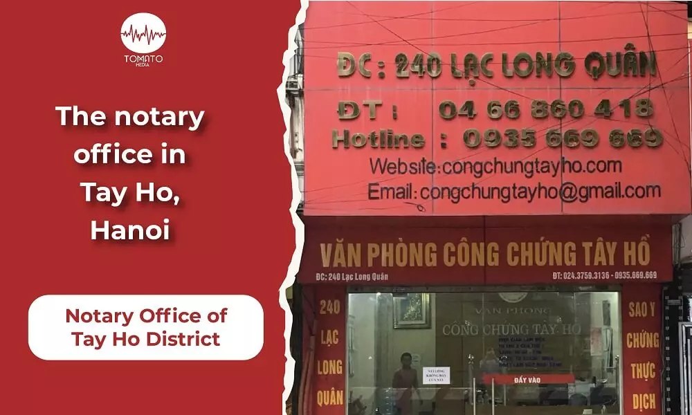 Notary Office of Tay Ho District, Hanoi