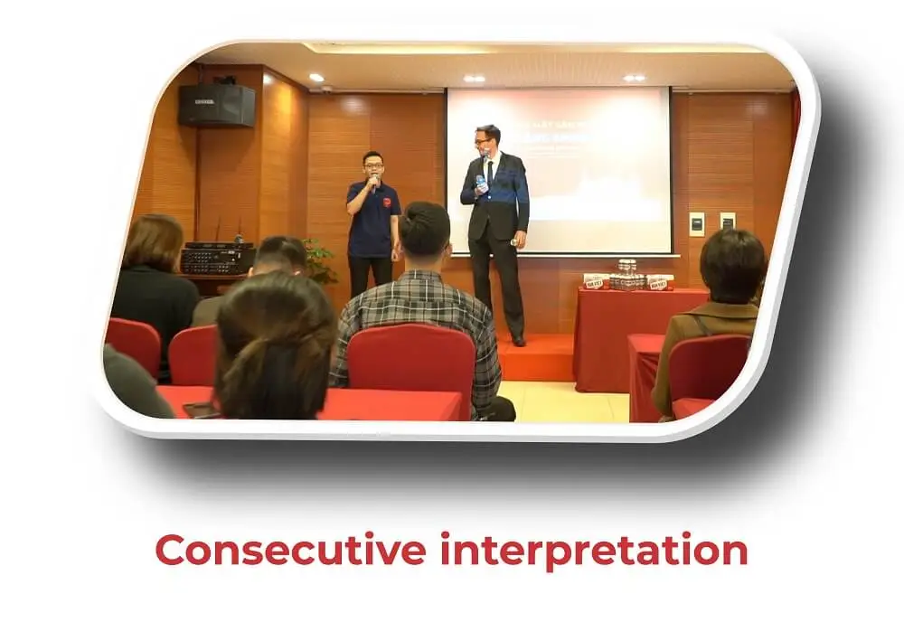 Types of interpretation - Consecutive interpretation