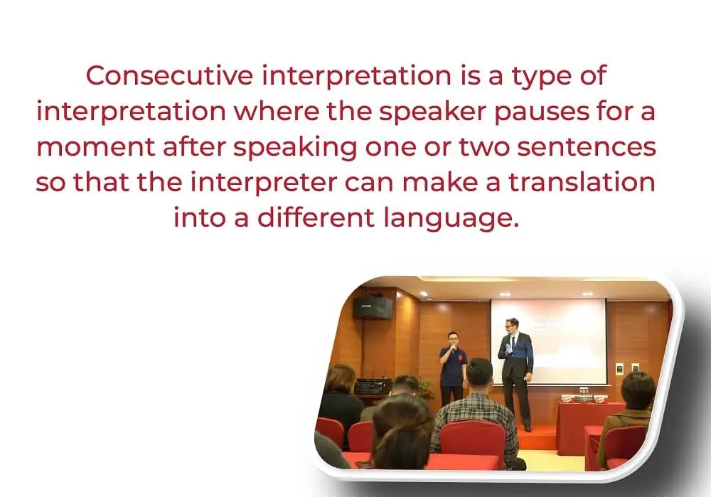 What is consecutive interpretation?