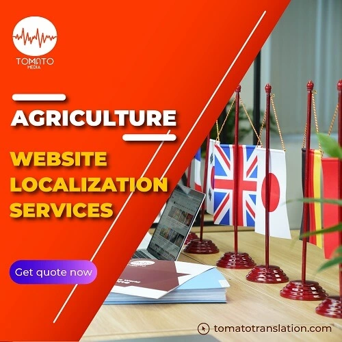 Agricultural product and agriculture website localization services