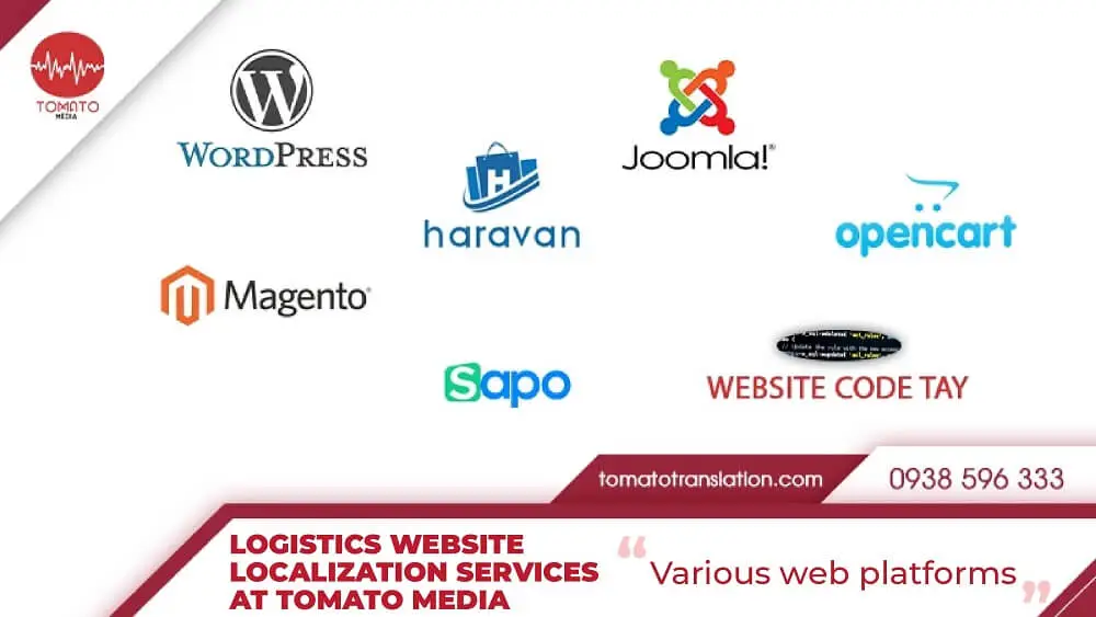 Marketing website localization on multi-platform