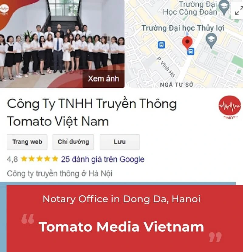 Notary Offices in Dong Da District - Tomato