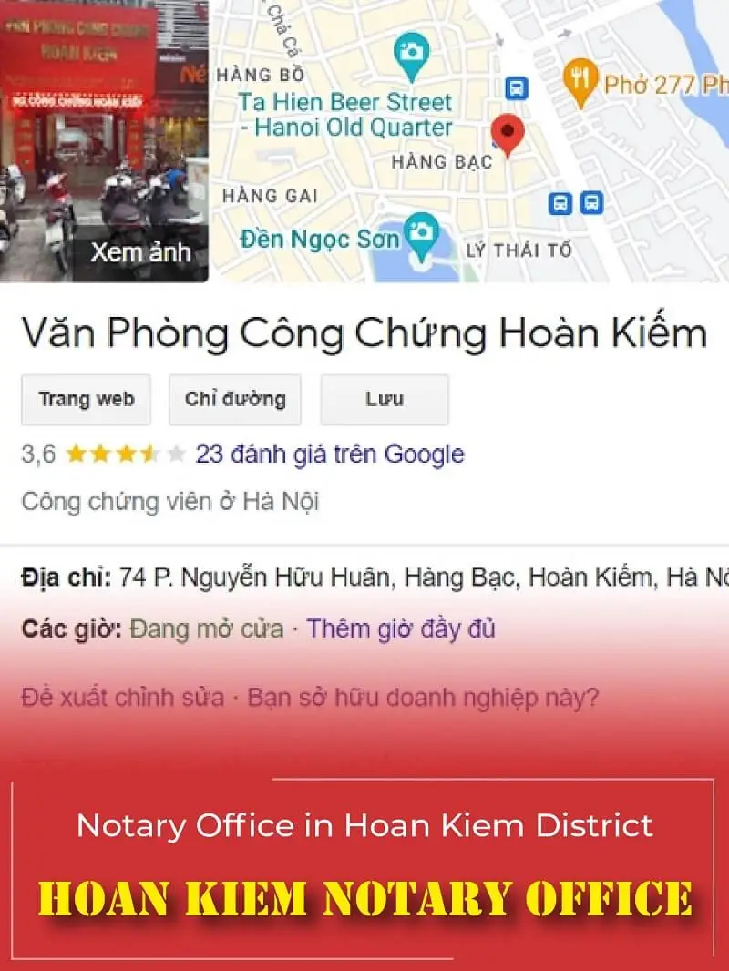 Hoan Kiem Notary Office